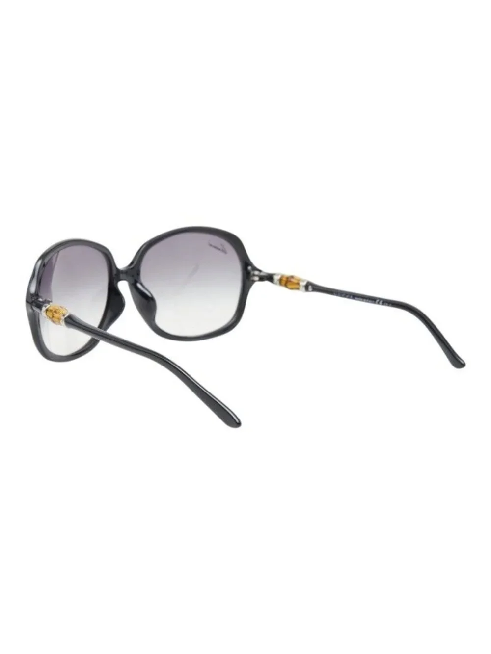 Gucci Bamboo Sunglasses S Black Acetate Eyewear